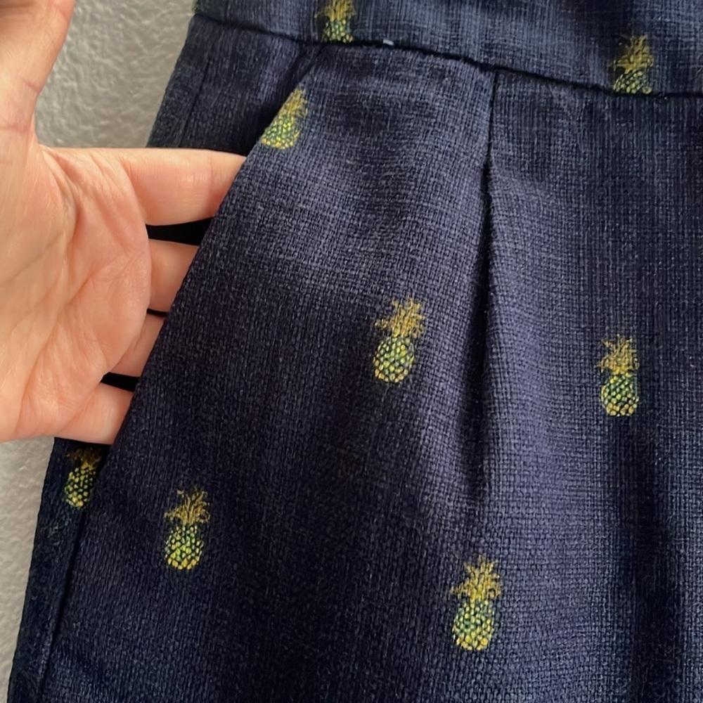 J. Crew Pineapple Print Basketweave Mini Skirt size 6 - Picture 3 of 7